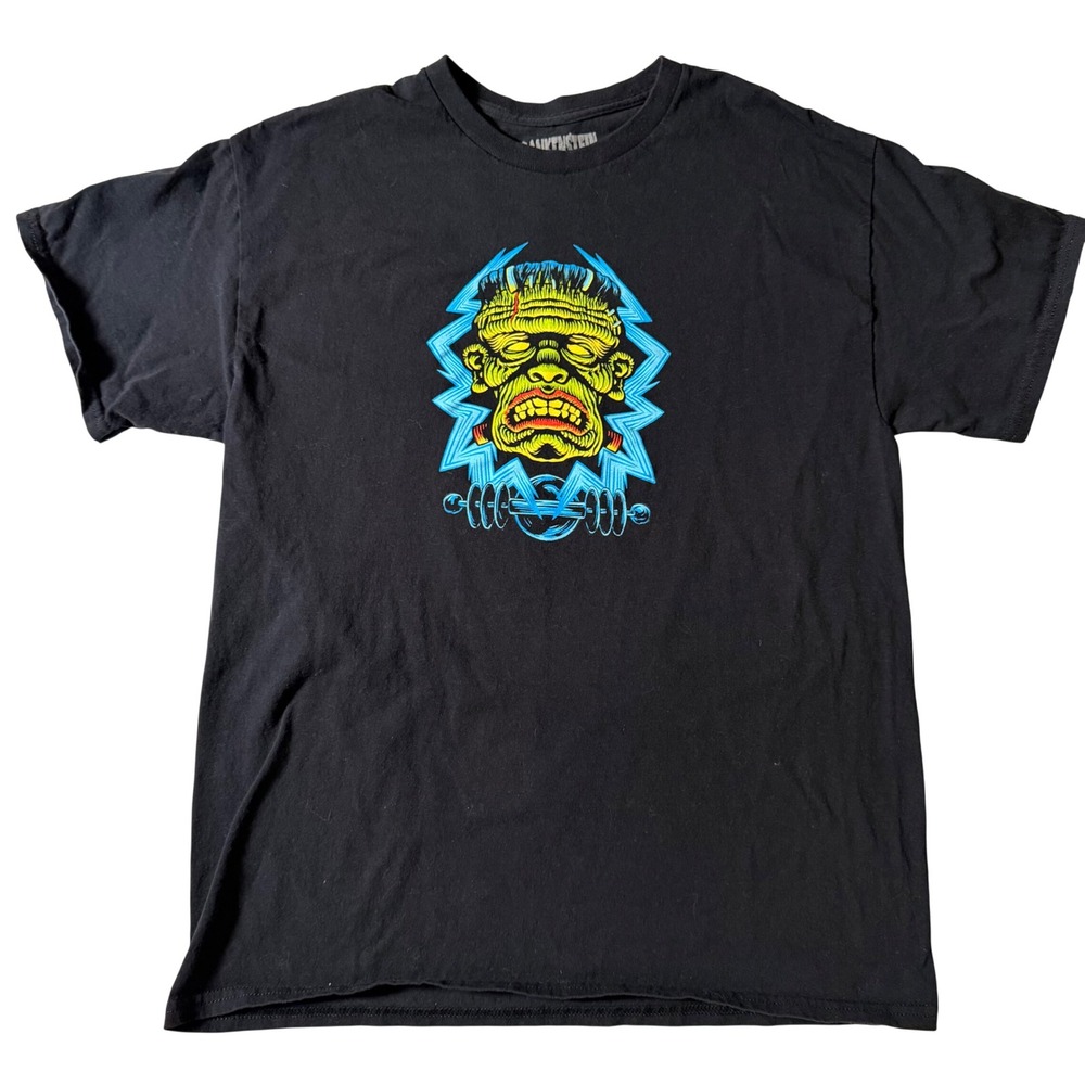 Loot Crate Frankenstein Universal Monsters Graphic Tee Black Mens Large‎ Excl - Picture 6 of 15